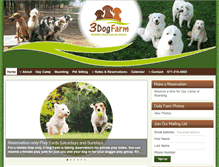 Tablet Screenshot of 3dogfarm.com